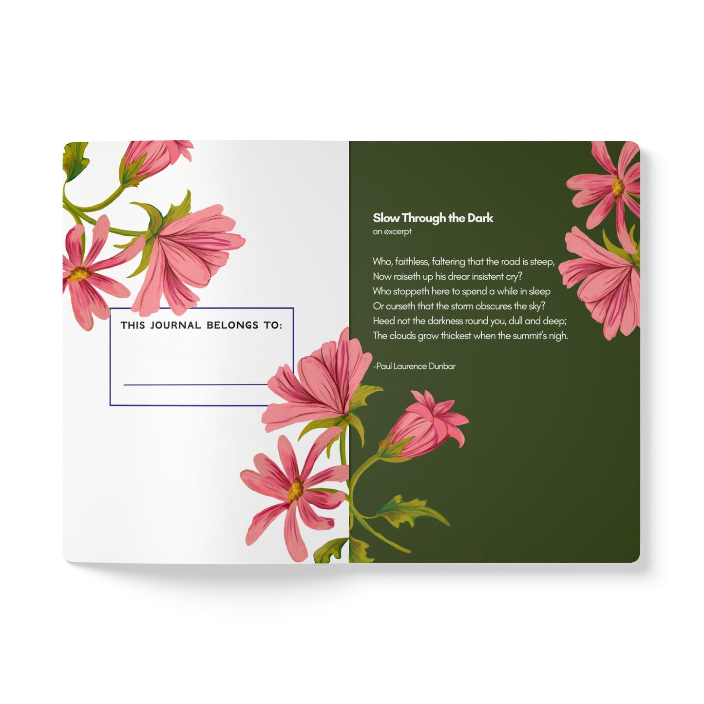Stay Here: A Journal for Staying When It Feels Impossible (Pink)