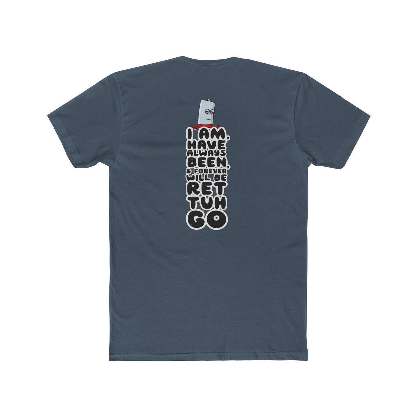 Ret Tuh Go: Unisex Cotton Crew Tee with Retro Design