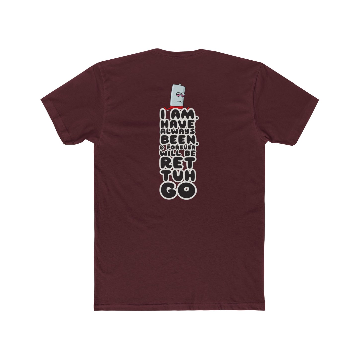 Ret Tuh Go: Unisex Cotton Crew Tee with Retro Design
