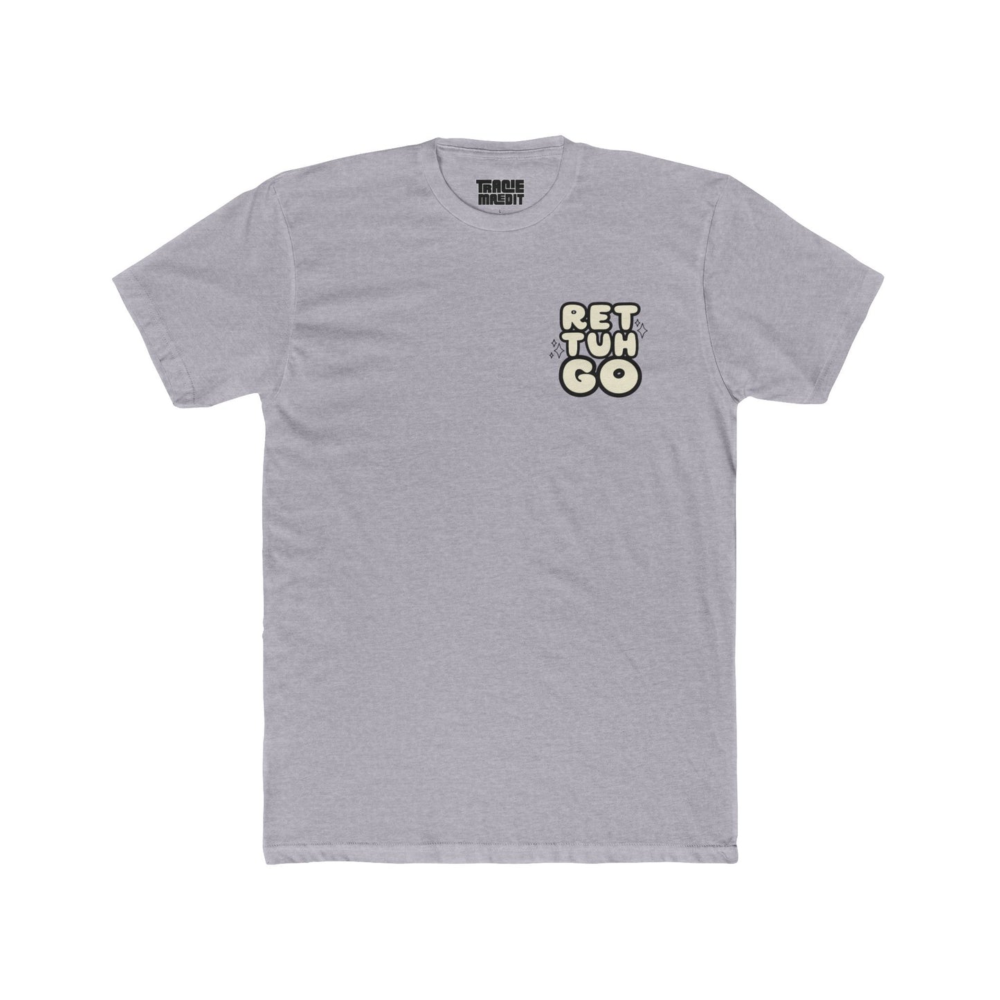 Ret Tuh Go: Unisex Cotton Crew Tee with Retro Design