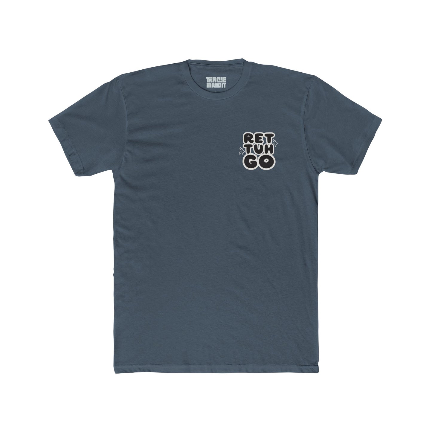 Ret Tuh Go: Unisex Cotton Crew Tee with Retro Design