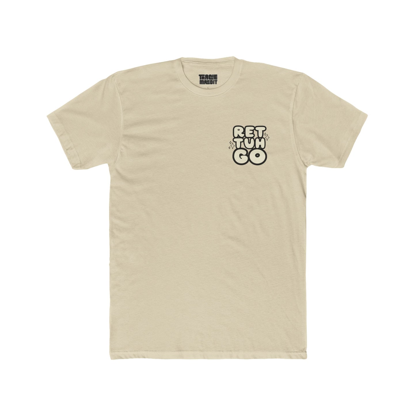 Ret Tuh Go: Unisex Cotton Crew Tee with Retro Design