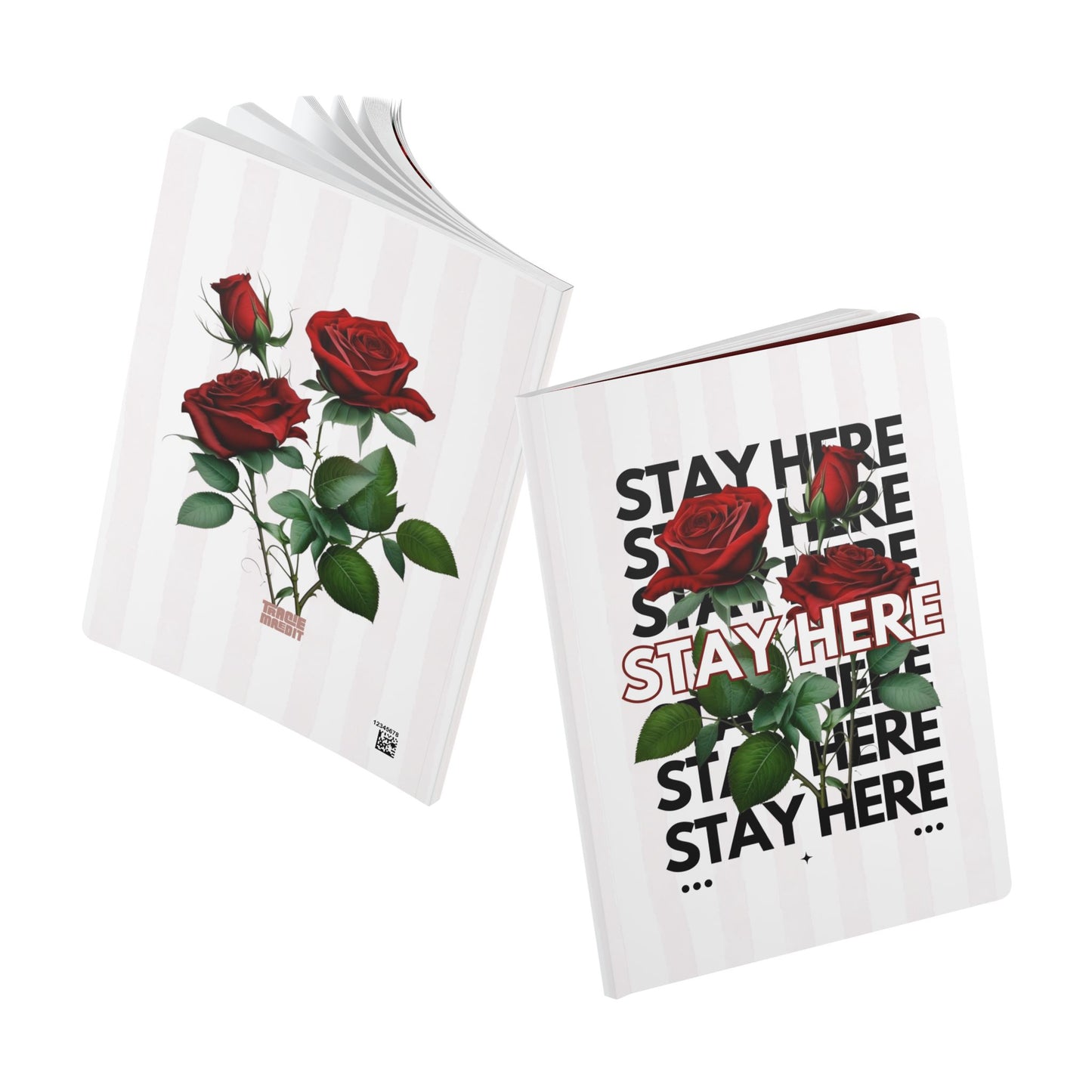 Stay Here: A Journal for Staying When It Feels Impossible (Red)