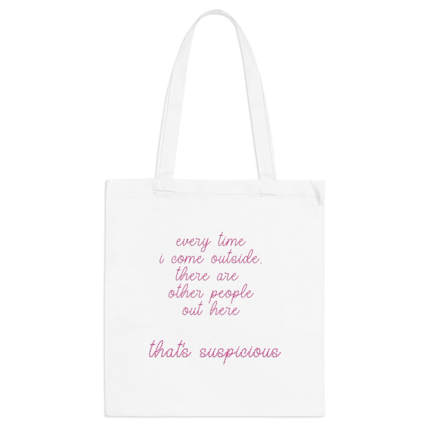 Tote Bag: Every Time I Come Outside