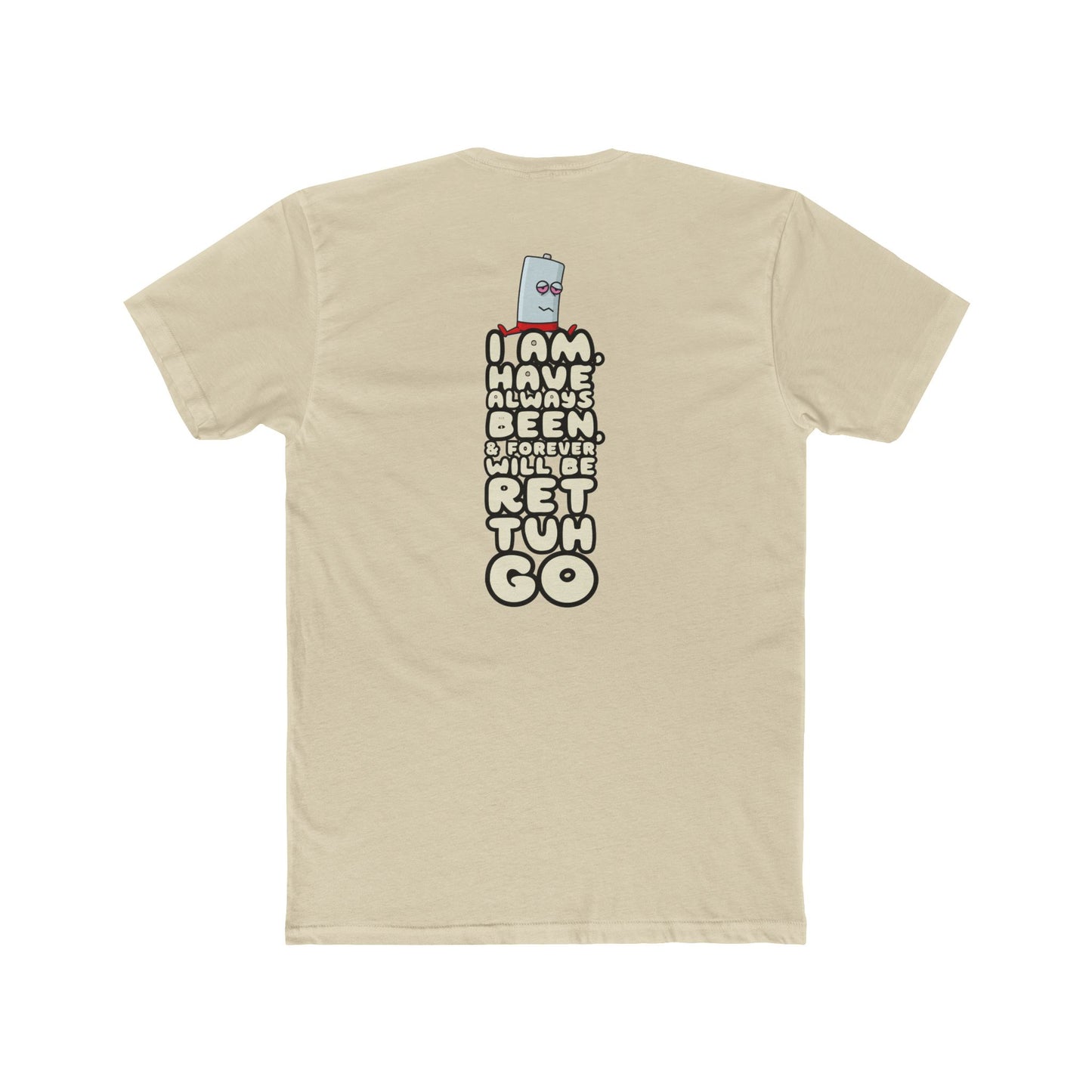 Ret Tuh Go: Unisex Cotton Crew Tee with Retro Design